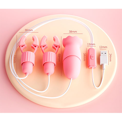 Pink Rabbit Nipple Clip Licking Lilo LL-2340-B - Imagen 4